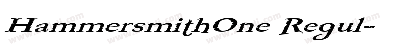 HammersmithOne Regul字体转换